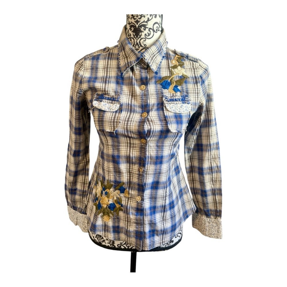 ROMEO & JULIET COUTURE Country Cotton Plaid Shirt